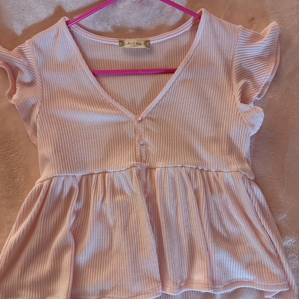 altard state baby pink top!! brand new